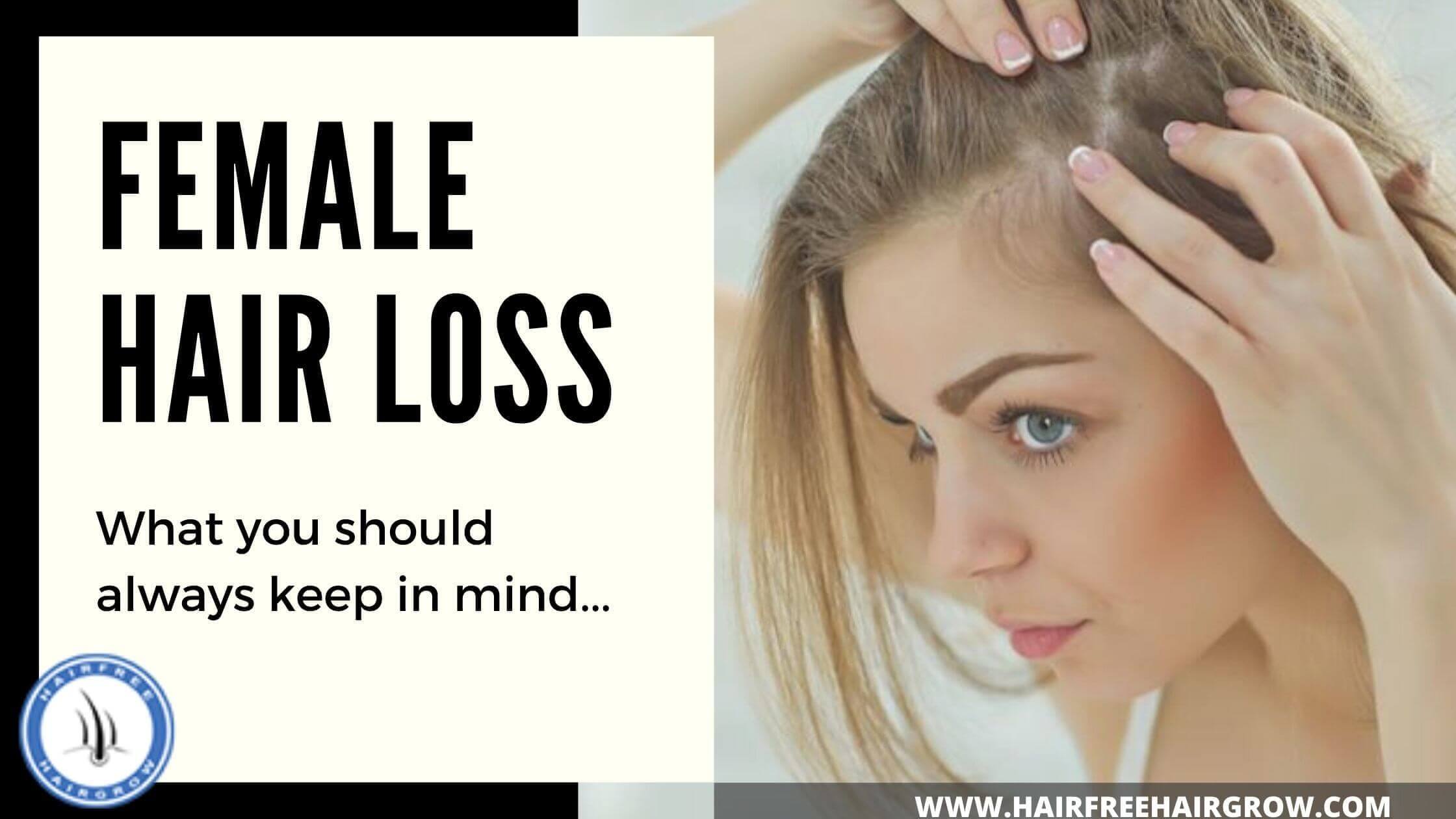 a white woman examining her hair loss at side scalp and finding reasons for hair loss in women