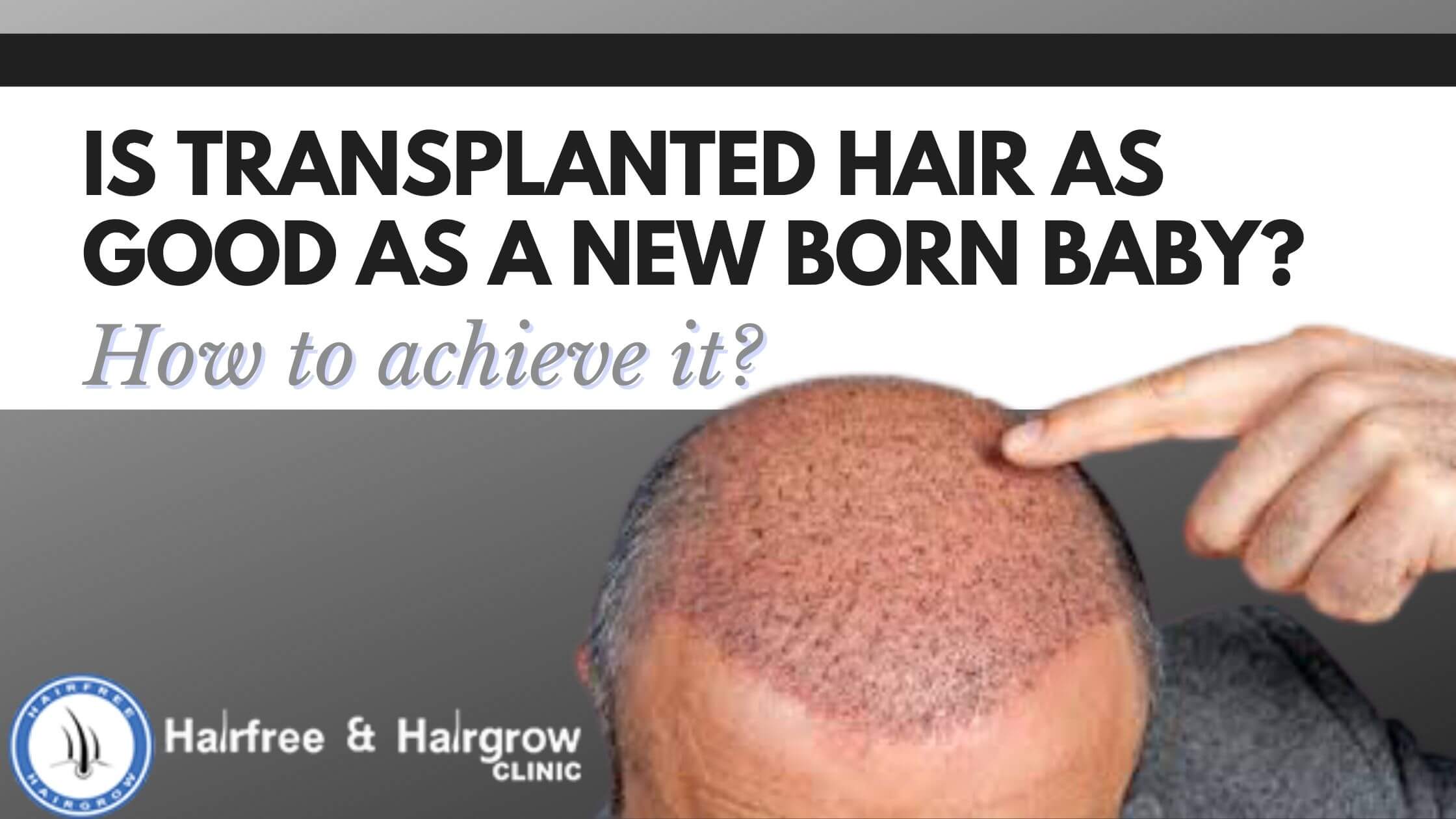 an aged person showing his scalp after hair transplant procedure