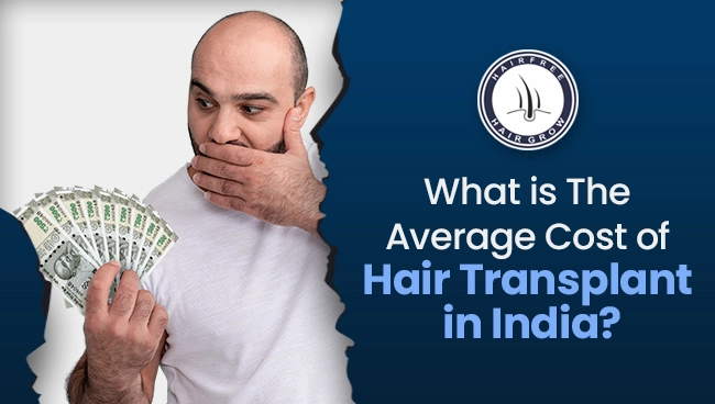 person considering cost of hair transplant in india