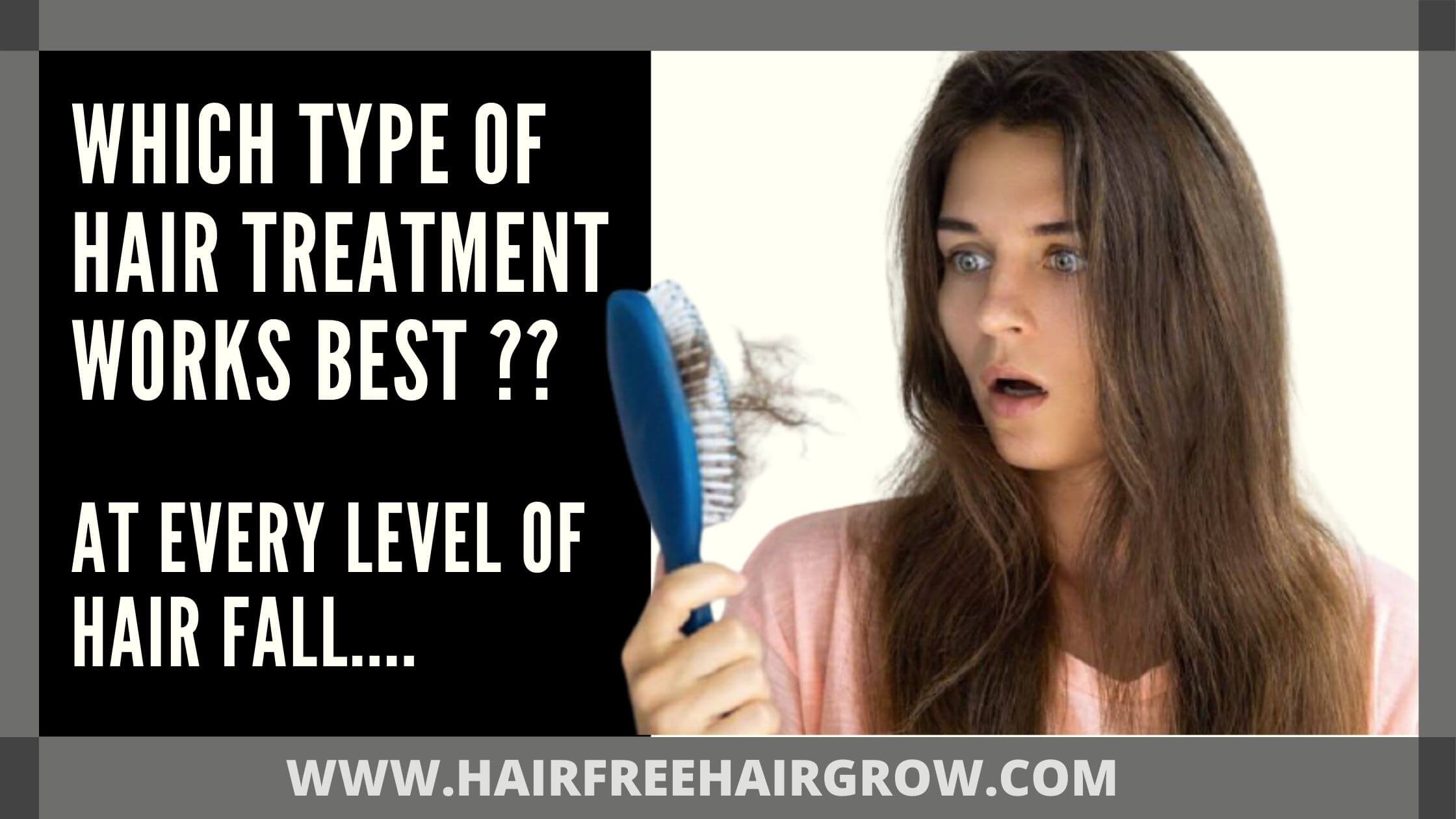 a woman in shock seeing amount of hair fall on her comb and looking for best hair fall treatment for women