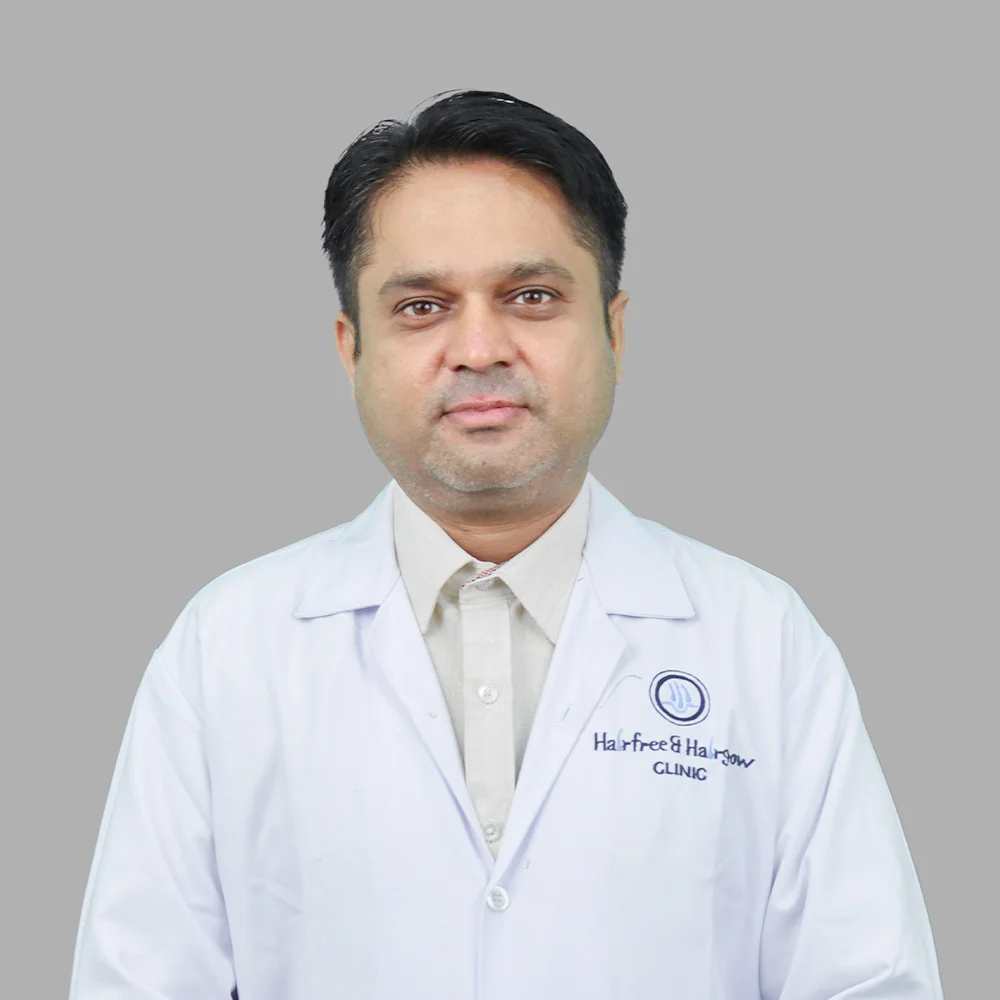 Dr chintan bhavsar at hairfree hairgrow clinic talking about Precautions after hair transplant