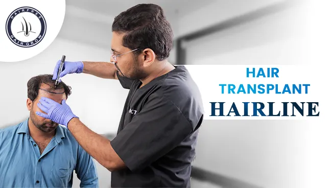 Detailed view of Hair Transplant Hairline results and benefits