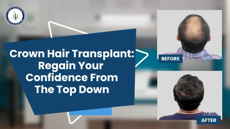 Natural Results with Crown Hair Transplant for Fuller Coverage