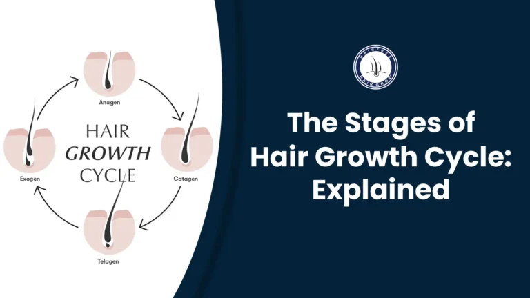Diagram showing the stages of hair growth. Learn about the stages of hair growth.