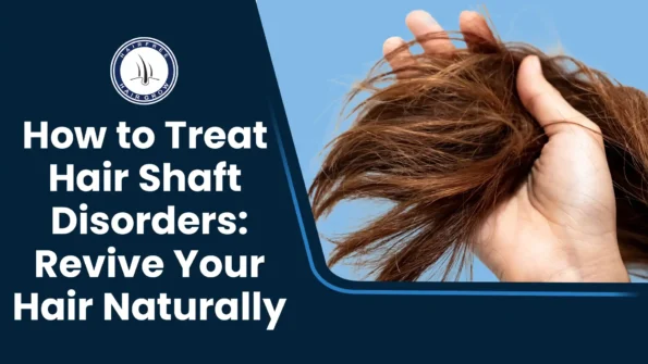 Hand holding damaged hair, showing signs of hair shaft disorders