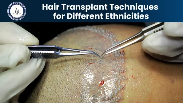 Hair Transplant Techniques – Close-up of graft placement during surgery