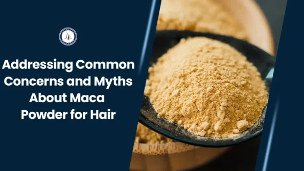 Maca Powder for Hair – Close-up of maca powder in a spoon for hair use