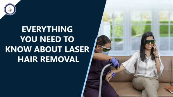 Laser Hair Removal treatment on a woman's arm in a clinic