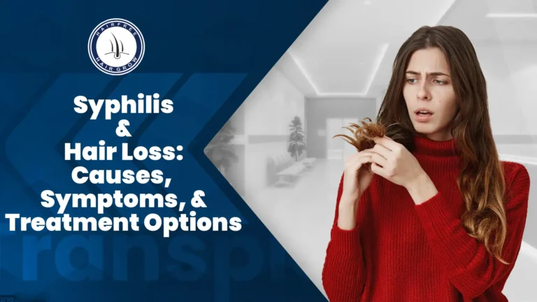 Syphilis and Hair Loss – woman worried about hair fall