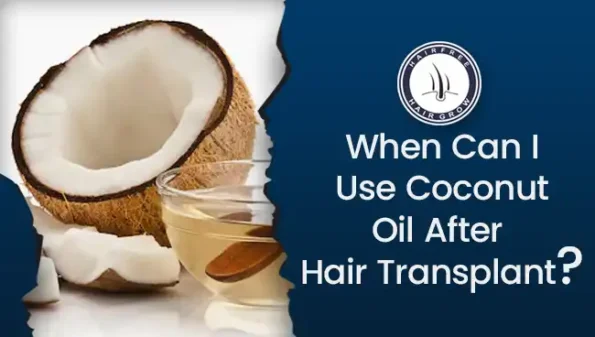 Glass bowl with coconut oil and coconut – Coconut Oil After Hair Transplant