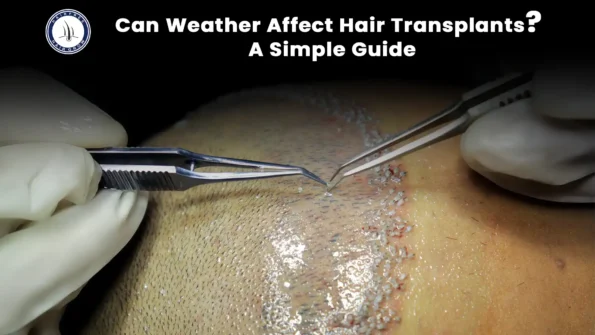 Can Weather Affect Hair Transplants – close-up of hair grafting process