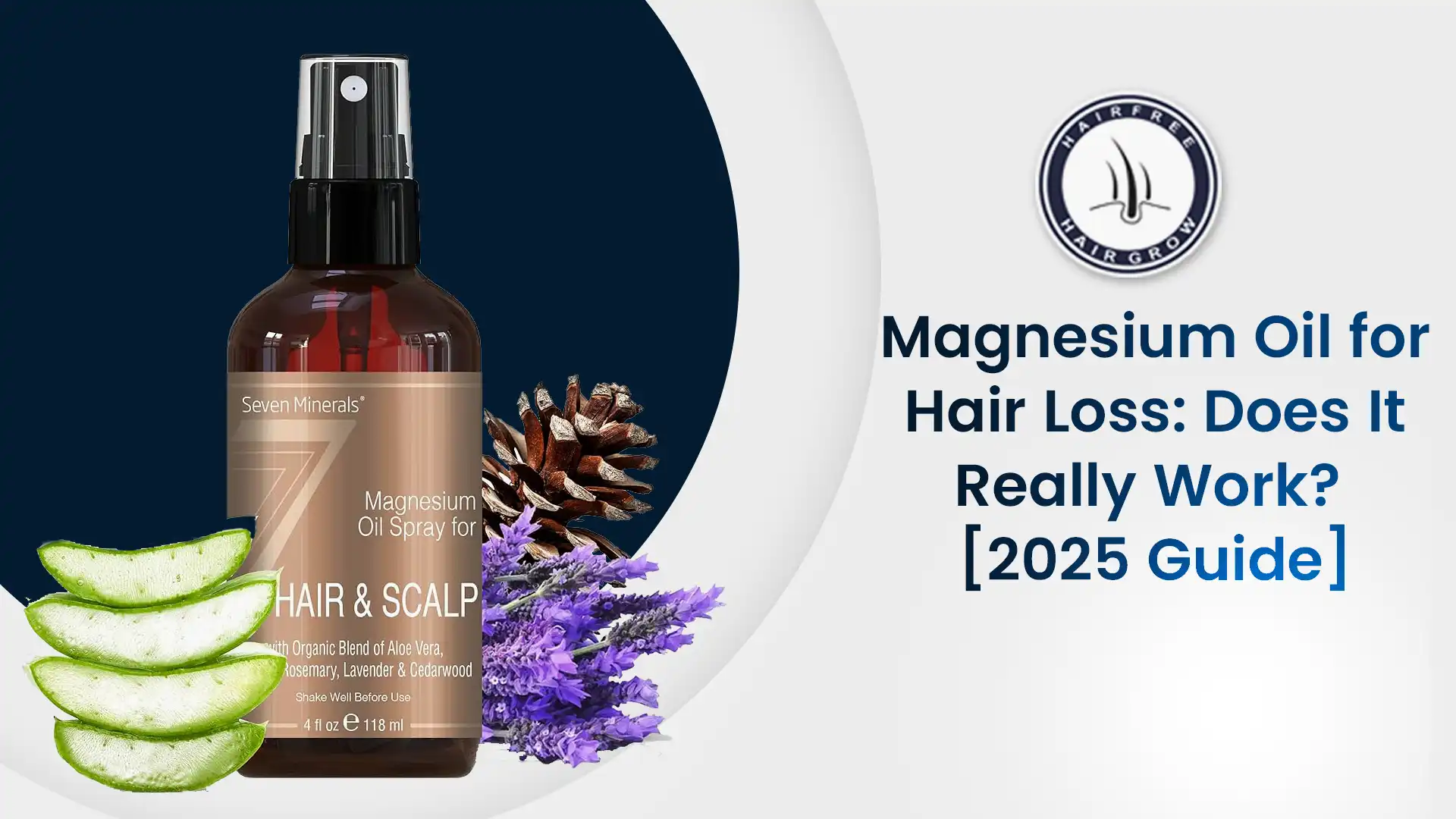 Magnesium oil for hair loss and healthy scalp