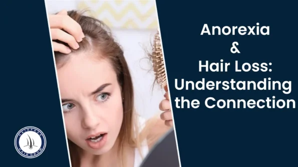 Worried woman losing hair – anorexia and hair loss connection