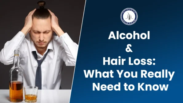 Alcohol and hair loss connection shown in stressed man
