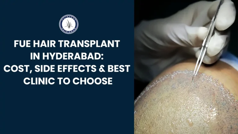 FUE Hair Transplant in Hyderabad – doctor performing transplant on bald scalp