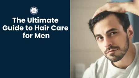 Hair care for men with healthy hairstyle