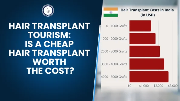 Hair transplant tourism showing affordable hair transplant costs in India by graft range