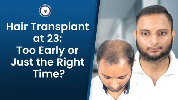 This infographic show how Hair Transplant at 23