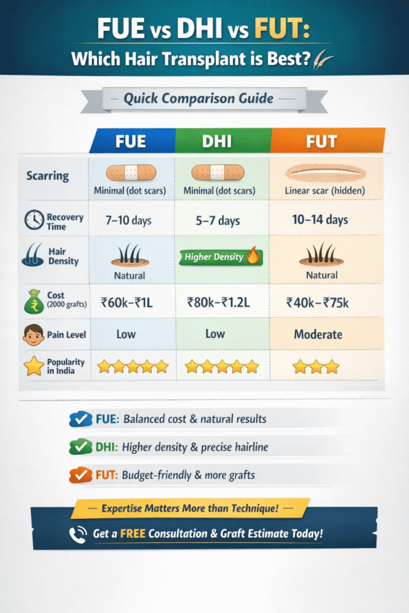 2000 Grafts Hair Transplant Cost in India