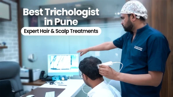 Consultation for hair and scalp treatment.