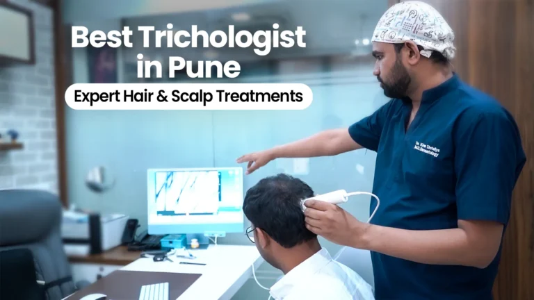 Consultation for hair and scalp treatment.