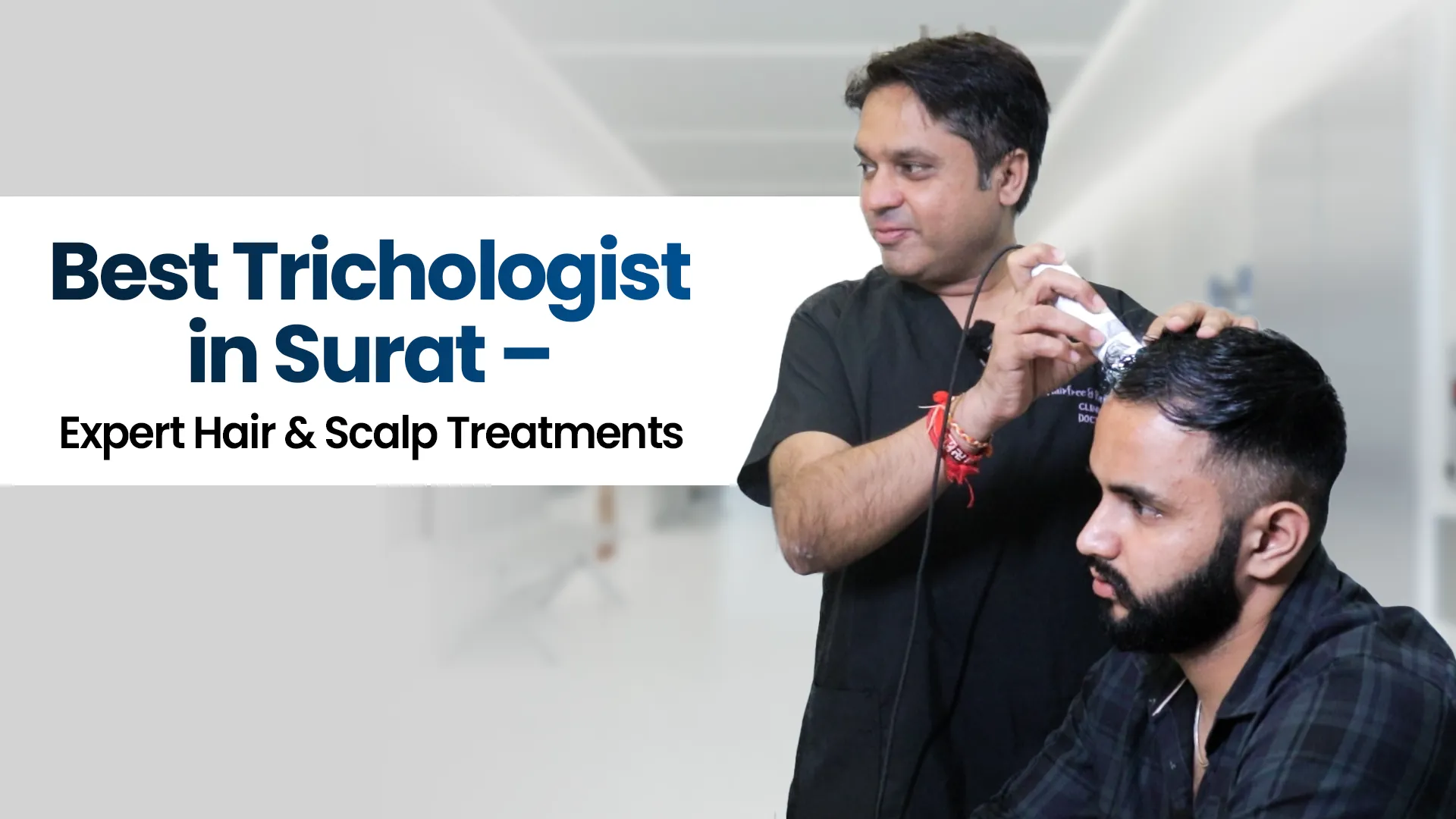 Trichologist in Surat performing professional hair and scalp treatment