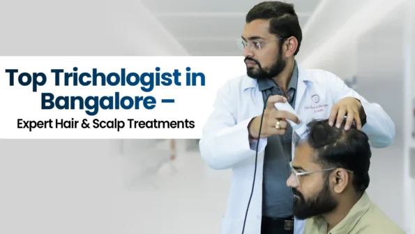 Trichologist in Bangalore performing hair and scalp examination