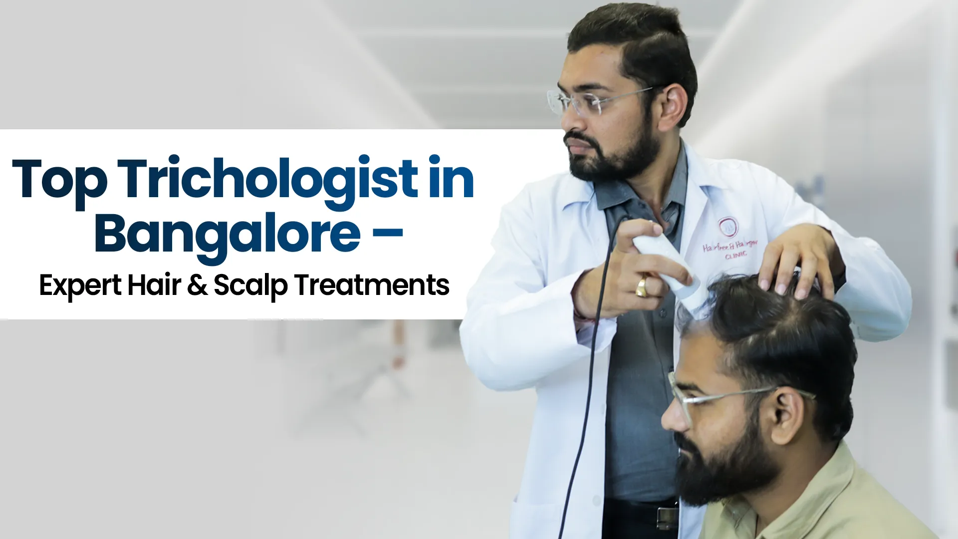 Trichologist in Bangalore performing hair and scalp examination