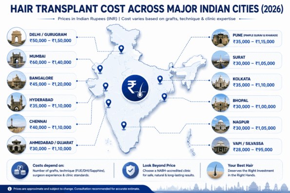 Hair Transplant Cost in Indian Rupees City Wise Price Comparison