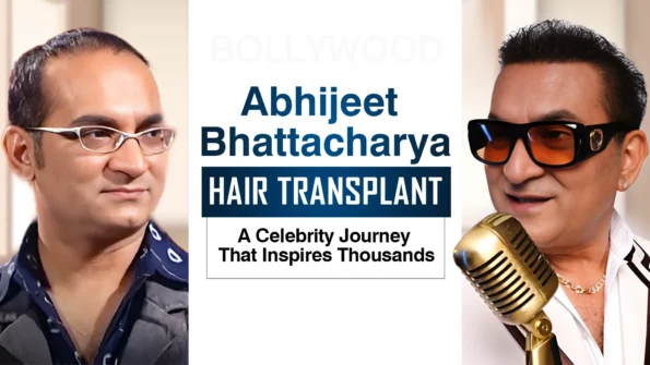 Abhijeet Bhattacharya Hair Transplant concept illustration with before-after visuals