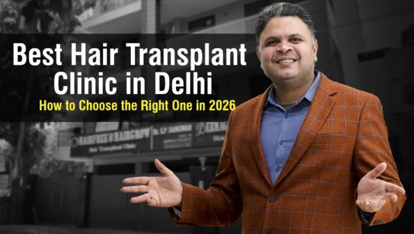 Hair Transplant Clinic in Delhi expert explaining how to choose the right clinic