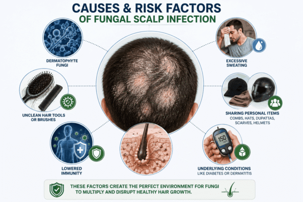 Causes and Risk Factors of Fungal Scalp Infection