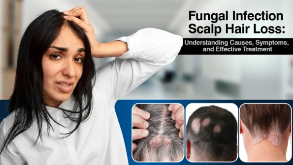 Fungal Infection Scalp Hair Loss showing symptoms and patchy hair loss