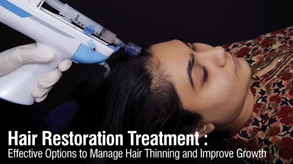 Hair Restoration Treatment procedure for hair thinning and regrowth