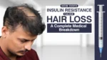 Does Insulin Resistance Cause Hair Loss illustration showing severe hair thinning