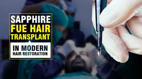 Sapphire FUE Hair Transplant procedure with modern hair restoration tools
