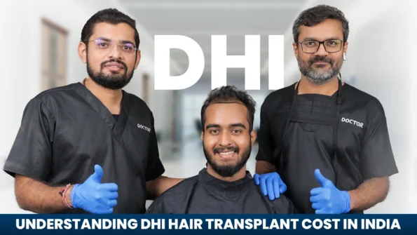 Doctors guiding a patient about DHI Hair Transplant Cost in India