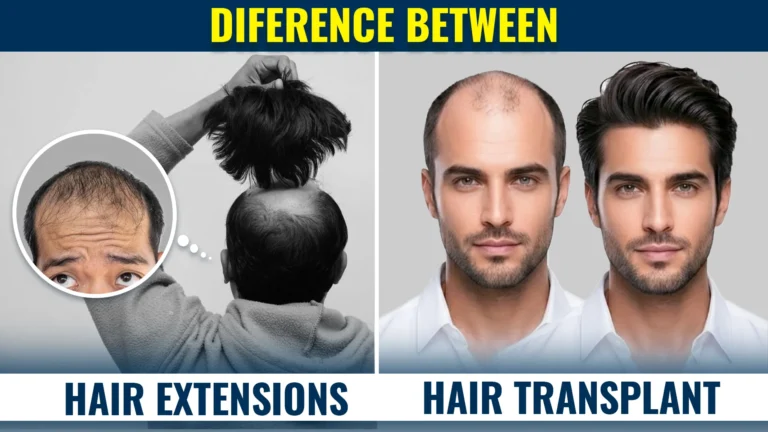 difference between hair extensions and hair transplant