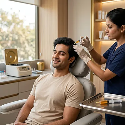 PRP therapy for hair loss control and stronger hair growth