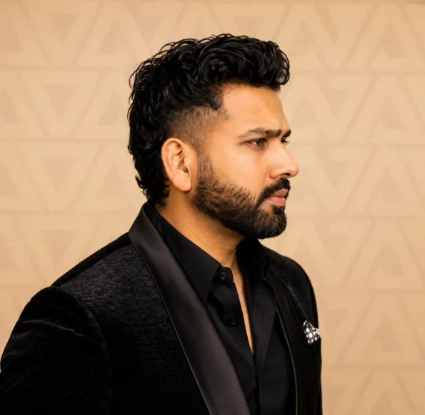 Rohit Sharma before and after hair transplant comparison