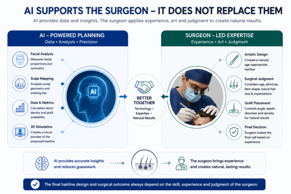 AI Hairline Design How AI Supports Hair Transplant Surgeons