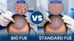 BIG FUE vs Standard FUE comparison of hair transplant techniques