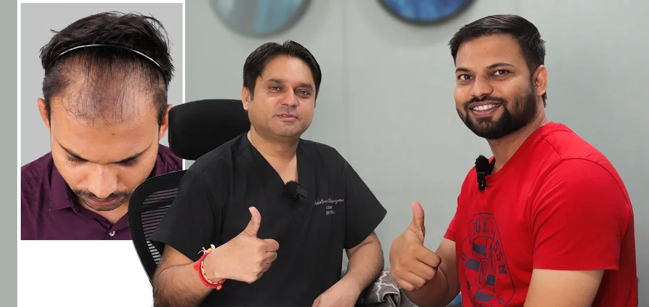 Hair Transplant in Silvassa testimonial by Saad Mujawar after successful Bio-FUE hair restoration treatment.