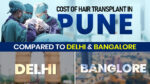 Cost of hair transplant in Pune compared to Delhi and Bangalore
