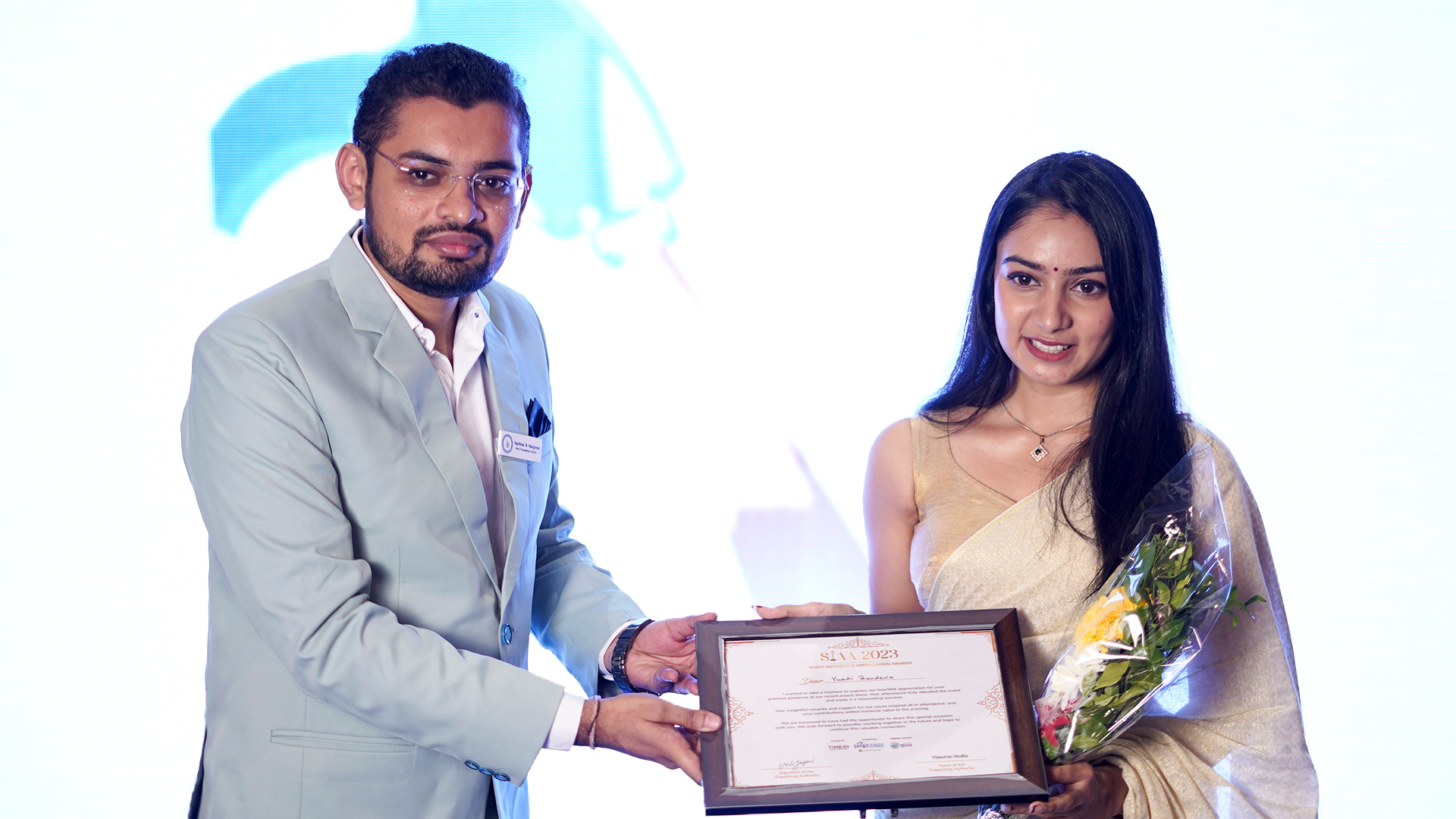 Dr. Jinkal Kunjadiya at a HairFree HairGrow event