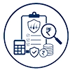 Hair transplant cost in Bangalore with no hidden charges - transparent pricing icon
